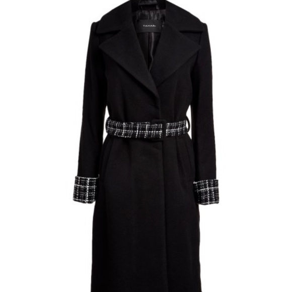 Tahari Black Wool Coat - Picture 2 of 9